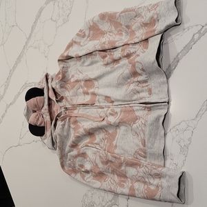 Disney Minnie Mouse Rose Gray Zip Up